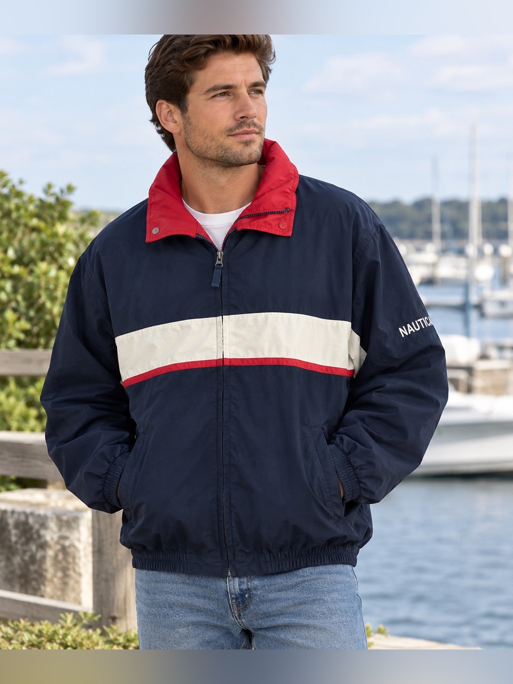 Vintage 90s Nautica Young America Sailing Jacket XL